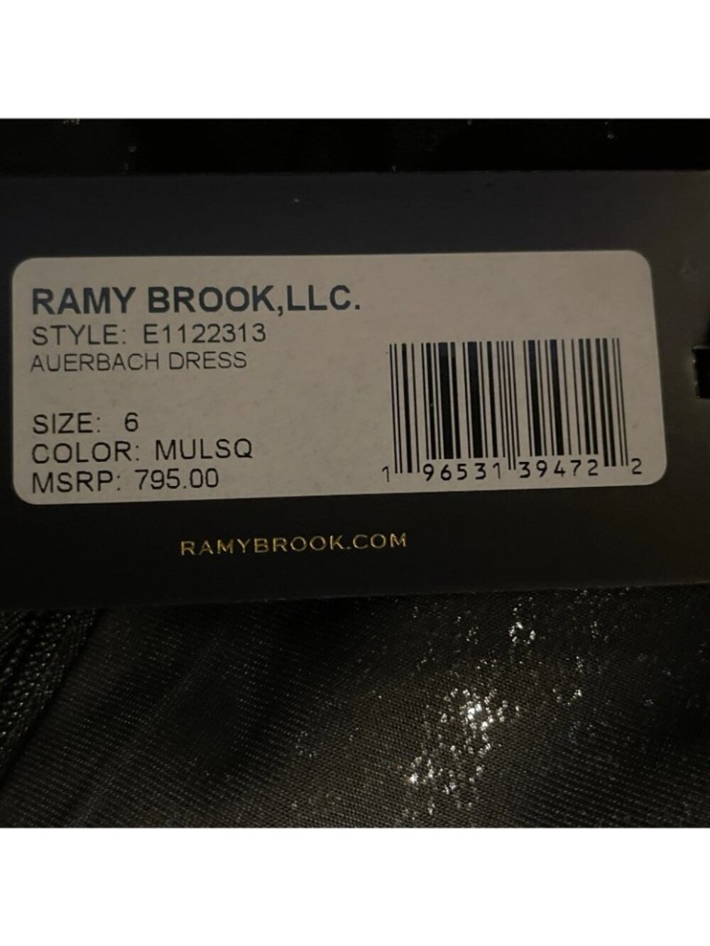 Ramy Brook Sequin V-Neck Bodycon Mini Dress, Long Sleeve, Size 6 US - New - Picture 6 of 7